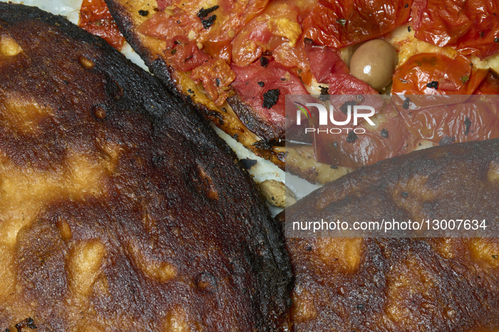 Burnt Italian Focaccia Highlighting Acrylamide And Junk Food Risks