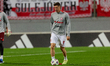 Robert Lewandowski of Poland trains ahead of the FIFA World Cup 26 UEFA European Qualifier...