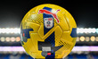 Close up of winter match ball with Puma and Sky Bet branding during the Sky Bet League 1 m...