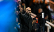 Manager Luke Williams, the manager of Peterborough United, gestures during the Sky Bet Lea...