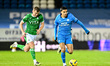 Brandon Khela (8 Peterborough United) goes forward with the ball during the Sky Bet League...