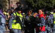 Members of Mexico's Ministry of National Defense (SEDENA) take part in the civic-military...