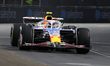 Liam Lawson drives during the first practice session ahead of the Formula 1 Heineken Las V...
