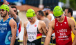 Justus Topper of Germany and Antoine Lhote of Switzerland compete during the Elite Men's r...
