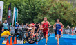 Ben Faeh of Switzerland competes in the Elite Men's race at the 2025 Europe Triathlon Cup...