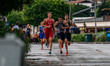 Andreas Nikolajsen of Denmark and Pablo Isotton of France compete during the Elite Men's r...