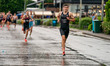 Sam Hart of Great Britain competes in the Elite Men's race at the 2025 Europe Triathlon Cu...