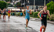 Mikhail Antipov of AIN competes in the Elite Men's race at the 2025 Europe Triathlon Cup A...