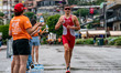 Tymon Horsten of Poland competes in the Elite Men's race at the 2025 Europe Triathlon Cup...