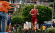 Ben Faeh of Switzerland competes in the Elite Men's race at the 2025 Europe Triathlon Cup...