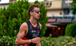 Emir Araci of Turkey competes in the Elite Men's race at the 2025 Europe Triathlon Cup Ala...