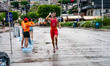 Antoni Juan Pol of Spain competes in the Elite Men's race at the 2025 Europe Triathlon Cup...