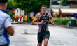 Pablo Isotton of France competes in the Elite Men's race at the 2025 Europe Triathlon Cup...