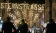 A general view of Christmas lights is illuminated at the city center of Bonn during the fi...