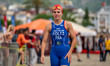 Appoline Foltz of France competes in the Elite Women's race at the 2025 Europe Triathlon C...