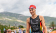 Anabel Knoll of Germany competes in the Elite Women's race at the 2025 Europe Triathlon Cu...