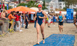 Gillian Cridge of the USA is in action during the Elite Women's race at the 2025 Europe Tr...