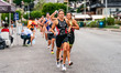 Asia Mercatelli of Italy competes in the Elite Women's race at the 2025 Europe Triathlon C...