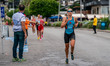 Hannelore Willen of Belgium competes in the Elite Women's race at the 2025 Europe Triathlo...