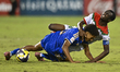 David Marini of Italy and Cherif Barro of Burkina Faso play during the FIFA U-17 World Cup...