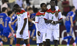 Burkina Faso players appear dejected after the FIFA U-17 World Cup Qatar 2025 Quarter-fina...