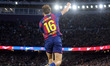 Fermin Lopez celebrates during the match between FC Barcelona and Athletic Club, correspon...