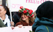 Non Una di Meno (Not One Less) demonstration takes place in Rome, Italy, on November 22, 2...