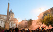 Non Una di Meno (Not One Less) demonstration takes place in Rome, Italy, on November 22, 2...