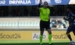 The referee of the match, Luca Pairetto of the Nichelino AIA delegation, officiates the so...