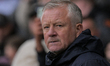 Chris Wilder manages Sheffield United during the Sky Bet Championship match between Sheffi...