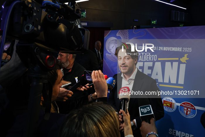 The Closing Event Of The Center-right Coalition's Campaign For The Veneto Regional Elections In Support Of Alberto Stefani At The Gran Teatro Geox In Padova