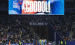 Espanyol players celebrate during the match between RCD Espanyol and Sevilla FC, correspon...