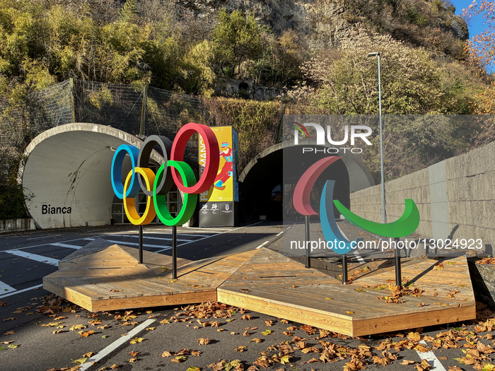 Olympic Rings In Trento: Olympic Torch Passes Trento On January 29, 2026