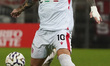 Manuel Di Paola of Vis Pesaro 1898 plays the ball during the match between AC Perugia Calc...