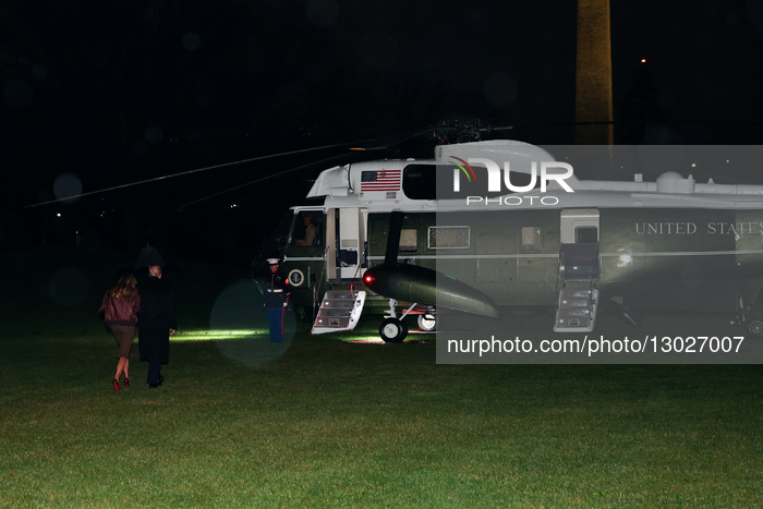 President Trump And First Lady Depart White House