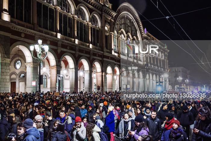 March On The International Day For The Elimination Of Violence Against Women In Turin 