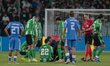 Francisco Roman Alarcon ''Isco'' of Real Betis lies injured on the field during the UEFA E...