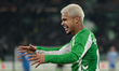 Cucho Hernandez of Real Betis celebrates a goal during the UEFA Europa League match betwee...
