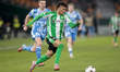 Nelson Deossa of Real Betis runs with the ball during the UEFA Europa League match between...