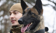 A National Guard soldier who goes by the call sign ''Bakha'' and his Malinois Bihi, who wi...