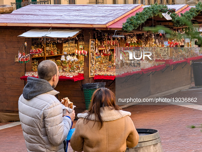Christmas Atmosphere In Arezzo