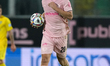 Joel Pohjanpalo of Palermo FC celebrates a goal during the Serie B match between Palermo F...
