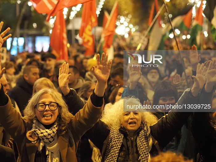 Madrid Marches For Peace In Palestine