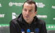 Queens Park Rangers Manager, Julien Stephan, gives his press conference after the Sky Bet...