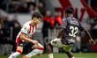 PSV Eindhoven forward Esmir Bajraktarevic and FC Volendam defender Yannick Leliendal play...