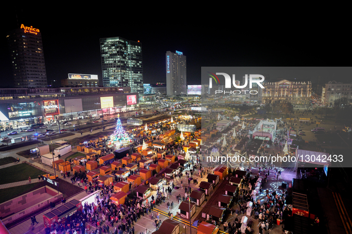 Christmas Jarmark Opened In Warsaw
