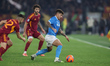Giovanni Di Lorenzo of Napoli plays during the Serie A soccer match between AS Roma and SS...