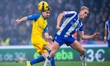 Jordan Holsgrove from Estoril Praia tries his luck during the Liga Portugal Betclic match...