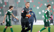 Goalkeeper Michal Szromnik plays during the game between Wieczysta Krakow and Slask Wrocla...