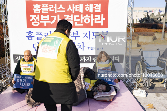 Homeplus Union Leadership Marks 24 Days Of Hunger Strike, Presses Government To Act